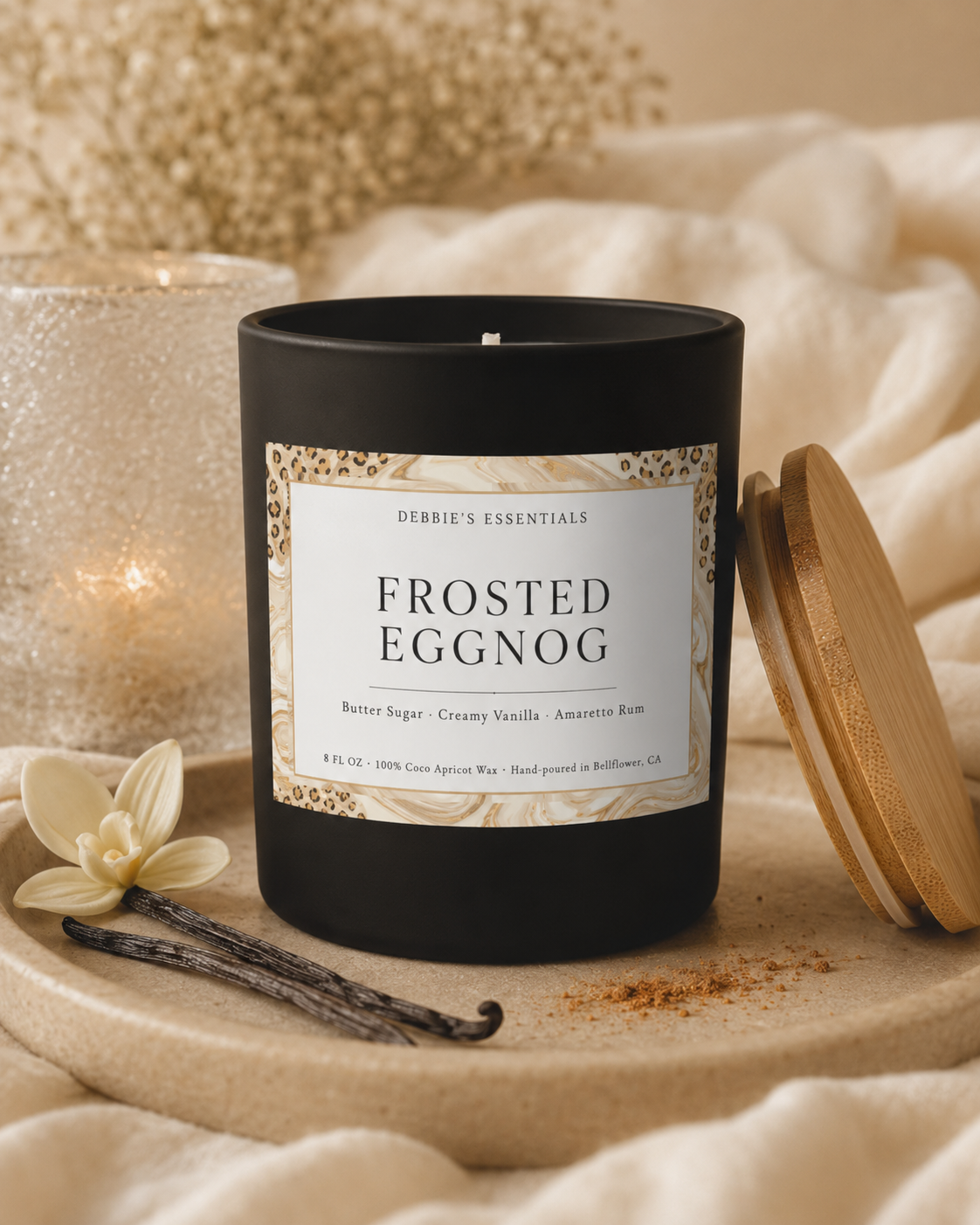 Frosted Eggnog, Butter Sugar, Creamy Vanilla, Amaretto Rum
